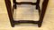 Small Chinese Brown Hardwood Plant Stand with Hand Carved Details 11