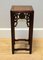 Small Chinese Brown Hardwood Plant Stand with Hand Carved Details, Image 6