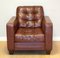 Brown Leather Chesterfield Style Armchair, Image 2