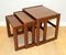 Braune Art Deco Teak Satztische von G Plan, 3 . Set 4