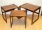 Braune Art Deco Teak Satztische von G Plan, 3 . Set 2