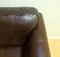 Brown Leather Two Seater Sofa on Wooden Feet from Marks & Spencer 11