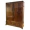 Flame Hardwood Triple Wardrobe with Two Drawers & Original Mirror 2