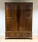 Flame Hardwood Triple Wardrobe with Two Drawers & Original Mirror 16