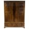 Flame Hardwood Triple Wardrobe with Two Drawers & Original Mirror 1