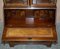 Antique Sheraton Revival Hardwood Walnut & Satinwood Bookcase with Leather Top, Image 9