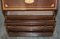 Antique Sheraton Revival Hardwood Walnut & Satinwood Bookcase with Leather Top, Image 11