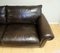 3-Seater Sofa in Brown Leather with Classic Scroll Arms 7