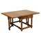 Drop Leaf Dining Table with Leather Top and Gate Legs 1