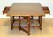 Drop Leaf Dining Table with Leather Top and Gate Legs, Image 4