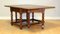 Drop Leaf Dining Table with Leather Top and Gate Legs, Image 3