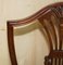 Wheatgrass Carver Desk Armchair in Hardwood & Green Leather 6