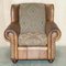 Vintage Brown Leather Kilim Armchairs, Set of 2 3