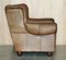 Vintage Brown Leather Kilim Armchairs, Set of 2 15