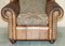 Vintage Brown Leather Kilim Armchairs, Set of 2, Image 7
