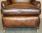 Antique Bridgewater Brown Leather Armchairs from Howard & Son, Set of 2 11