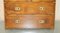 Vintage Burr Elm Military Campaign Chest of Drawers, 1940s 8