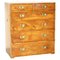 Vintage Burr Elm Military Campaign Chest of Drawers, 1940s, Image 1