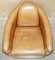 Vintage Brown Leather & Kilim Rocket Sofa, Armchair & Footstool, Set of 3 15