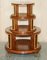 Satinwood & Walnut Revolving Bookcase Table with Lions Paw Feet 3