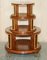 Satinwood & Walnut Revolving Bookcase Table with Lions Paw Feet, Image 3