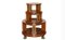 Satinwood & Walnut Revolving Bookcase Table with Lions Paw Feet 1