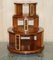 Satinwood & Walnut Revolving Bookcase Table with Lions Paw Feet 18