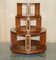 Satinwood & Walnut Revolving Bookcase Table with Lions Paw Feet 20