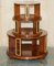 Satinwood & Walnut Revolving Bookcase Table with Lions Paw Feet 19