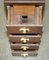 Antique English Art Deco Oak Filing Cabinet, 1920s, Image 19