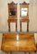 Antique Regency Walnut Console Tables with Mirrors, 1815, Set of 2 2