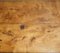 Antique French Two Plank Top Farmhouse Burr Fruitwood Refectory Dining Table, 1840s 17