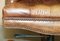 Silla de oficina giratoria Chesterfield Captains vintage de cuero marrón, Imagen 10