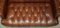 Sofá de dos plazas Chesterfield de cuero castaño y marrón, Imagen 16