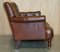 Chestnut & Brown Leather Chesterfield 2-Seater Sofa, Image 17