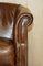 Brown Leather Club Armchair 6