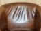 Brown Leather Club Armchair, Image 3