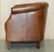 Fauteuil Club en Cuir Marron 15