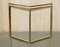 Vintage Nesting Tables in Marble and Brass, Set of 3 12