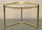 Vintage Nesting Tables in Marble and Brass, Set of 3 15