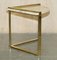 Vintage Nesting Tables in Marble and Brass, Set of 3, Image 17