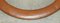 Antique Victorian Demi Lune Brown Leather Club Fender with Pierced Metal, 1880s, Image 7