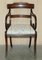 Vintage Regency Style Hardwood Saber Leg Office Desk Chair, Image 2