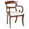Vintage Regency Style Hardwood Saber Leg Office Desk Chair, Image 1