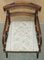 Vintage Regency Style Hardwood Saber Leg Office Desk Chair 15