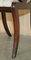 Vintage Regency Style Hardwood Saber Leg Office Desk Chair 14