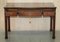 Chippendale Style Library Desk with Brown Leather Top from Waring & Gillow, Paris 17