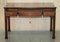 Chippendale Style Library Desk with Brown Leather Top from Waring & Gillow, Paris, Image 17