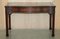 Chippendale Style Library Desk with Brown Leather Top from Waring & Gillow, Paris, Image 15
