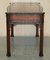 Chippendale Style Library Desk with Brown Leather Top from Waring & Gillow, Paris, Image 14